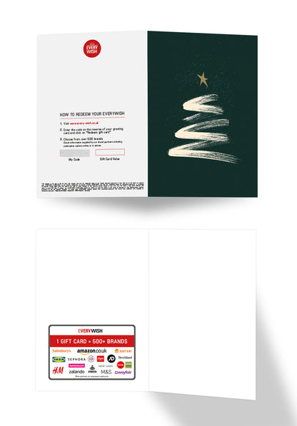 Christmastree - Darkgreen minimalistic