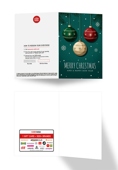 Merry Christmas and a happy new year - Christmas bauble Green