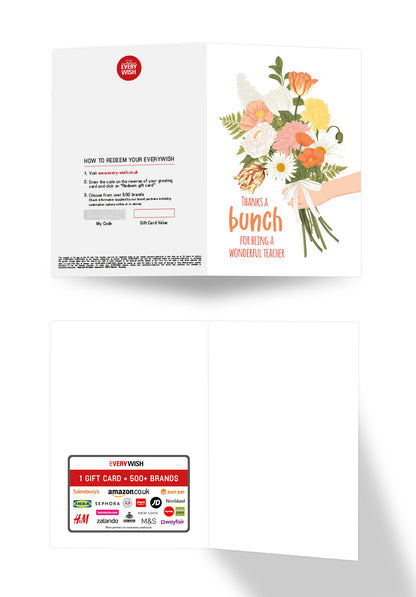 Thanks a bunch for being a wonderful teacher - Bouquet orange