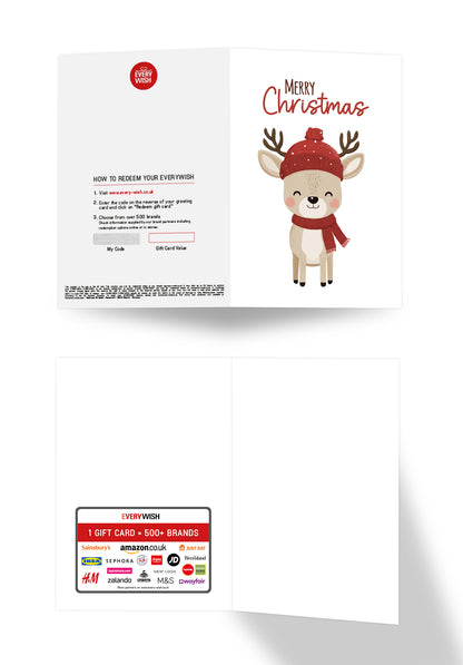 Merry Christmas - Deer with a hat