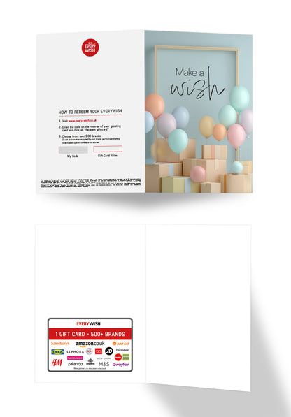 Make a wish - Boxes and Ballons
