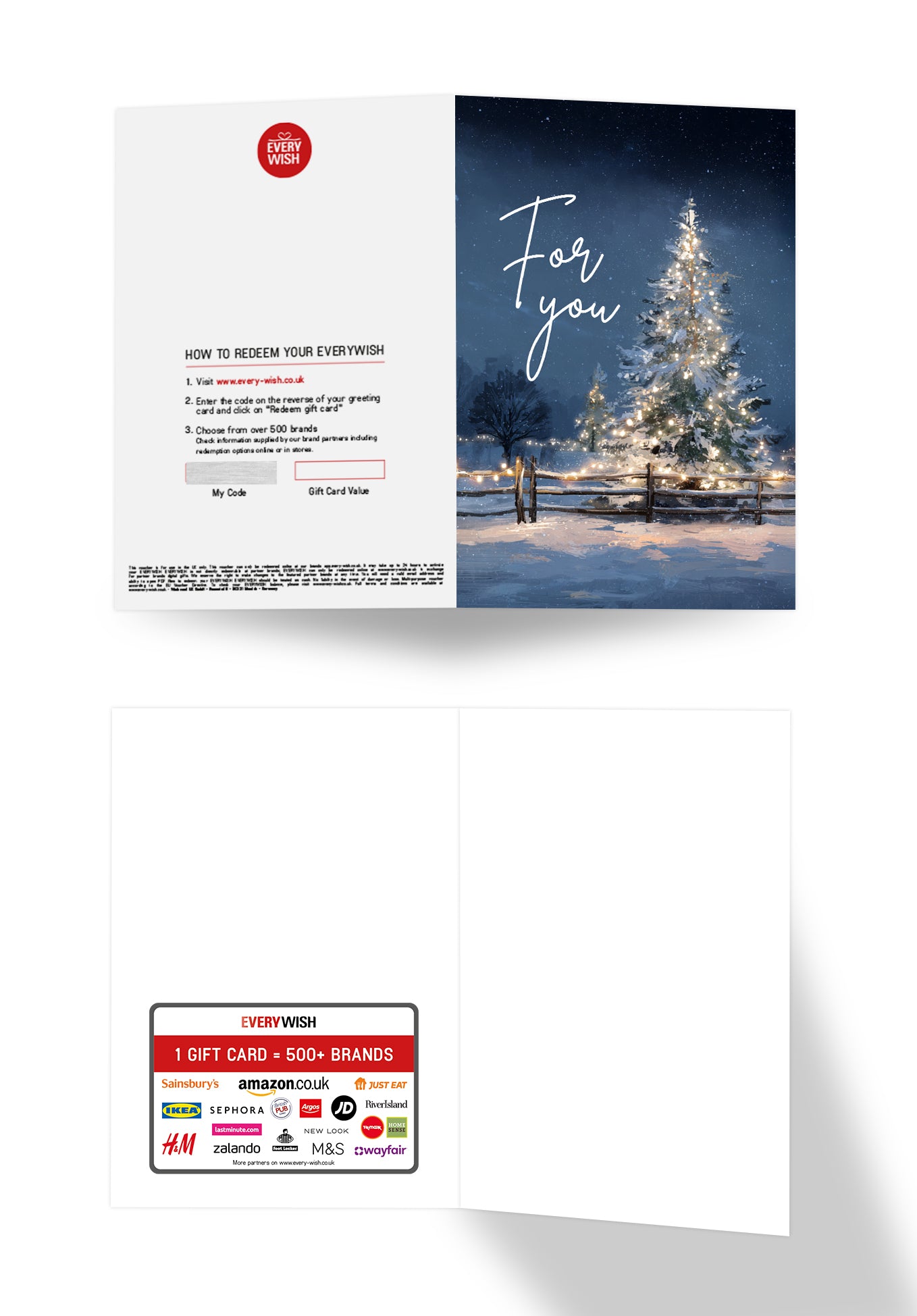 For you - Sparkling Tree Blue