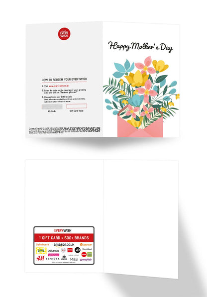 Happy Mother's Day - Flowers in an envelope