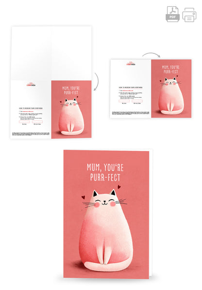 Mum you're purrfect - Cat Pink