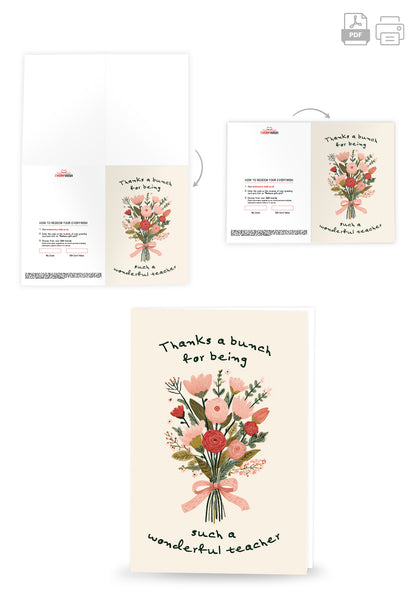 Thanks a bunch for being such a wonderful teacher - Bouquet beige