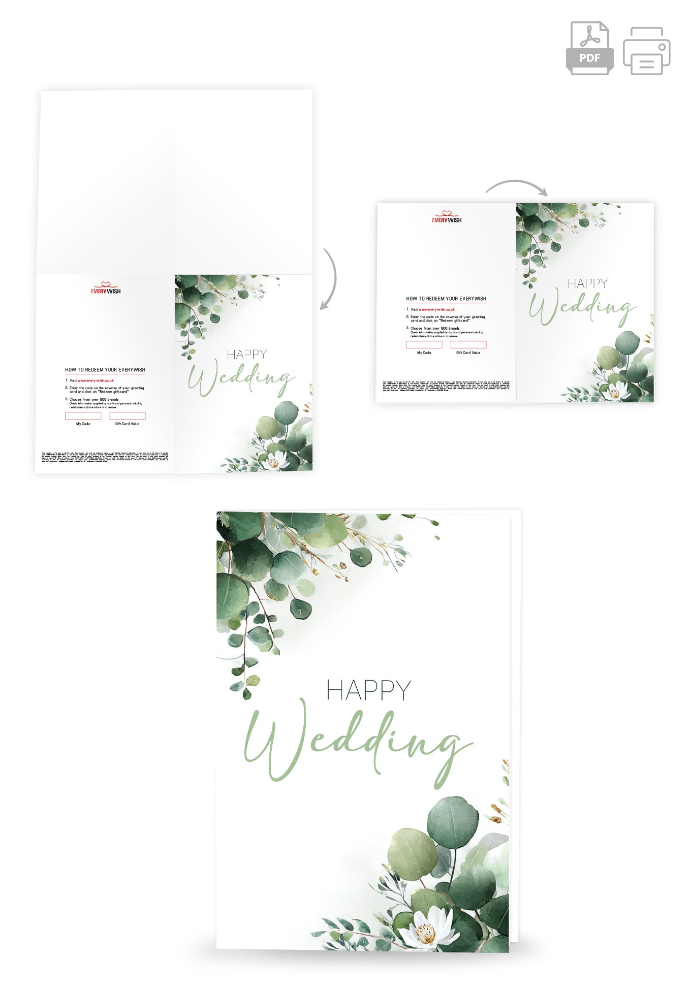 Happy wedding - Eucalyptus