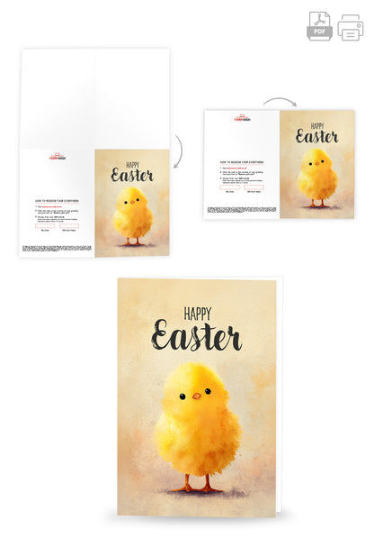 Happy Easter - Little Chick PDF