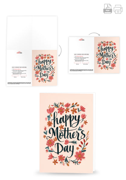 Happy Mothers Day - Flowers Pink