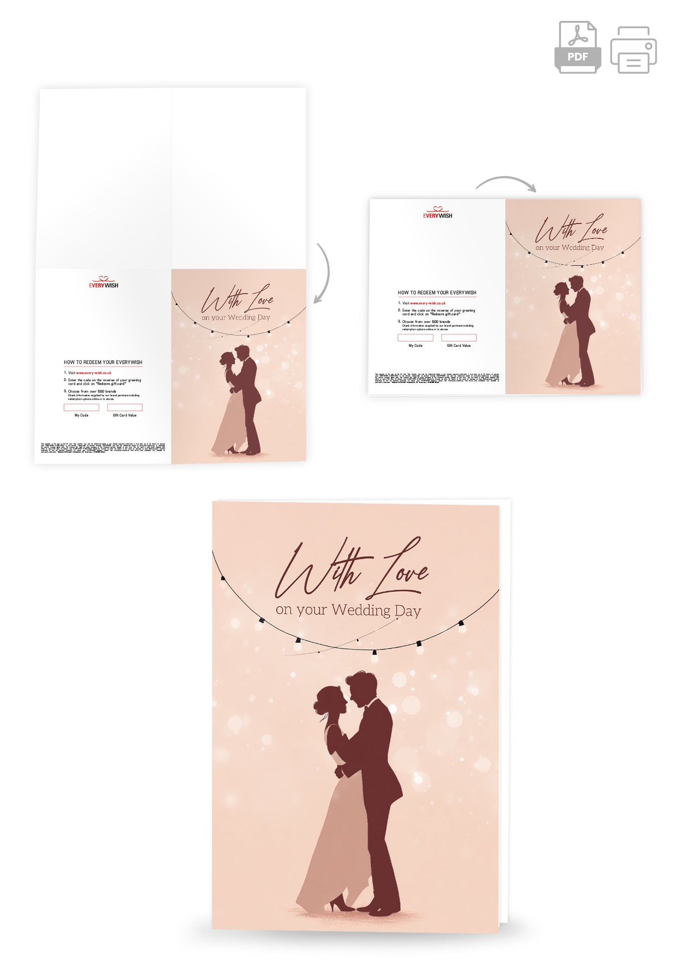 With love on your wedding day - Dancing couple