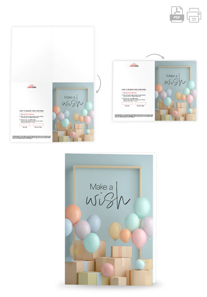 Make a wish - Boxes and Ballons