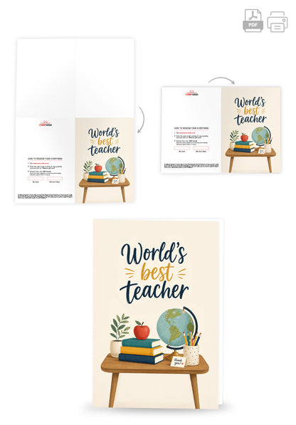 Worlds best teacher - Beige