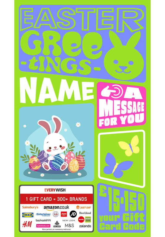 Digital - Easter greetings - rabbit