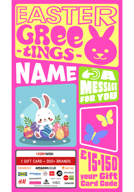 Digital - Easter greetings - rabbit