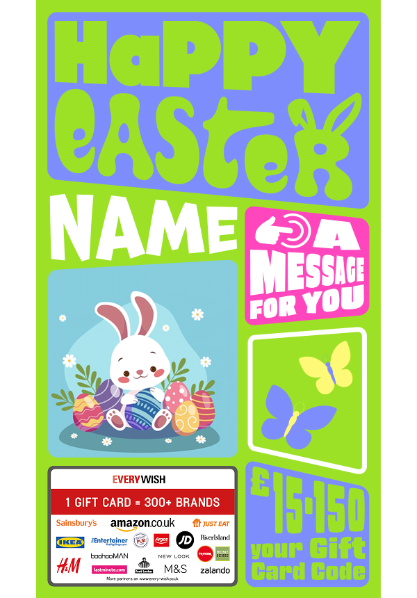 Digital - Happy Easter -  round
