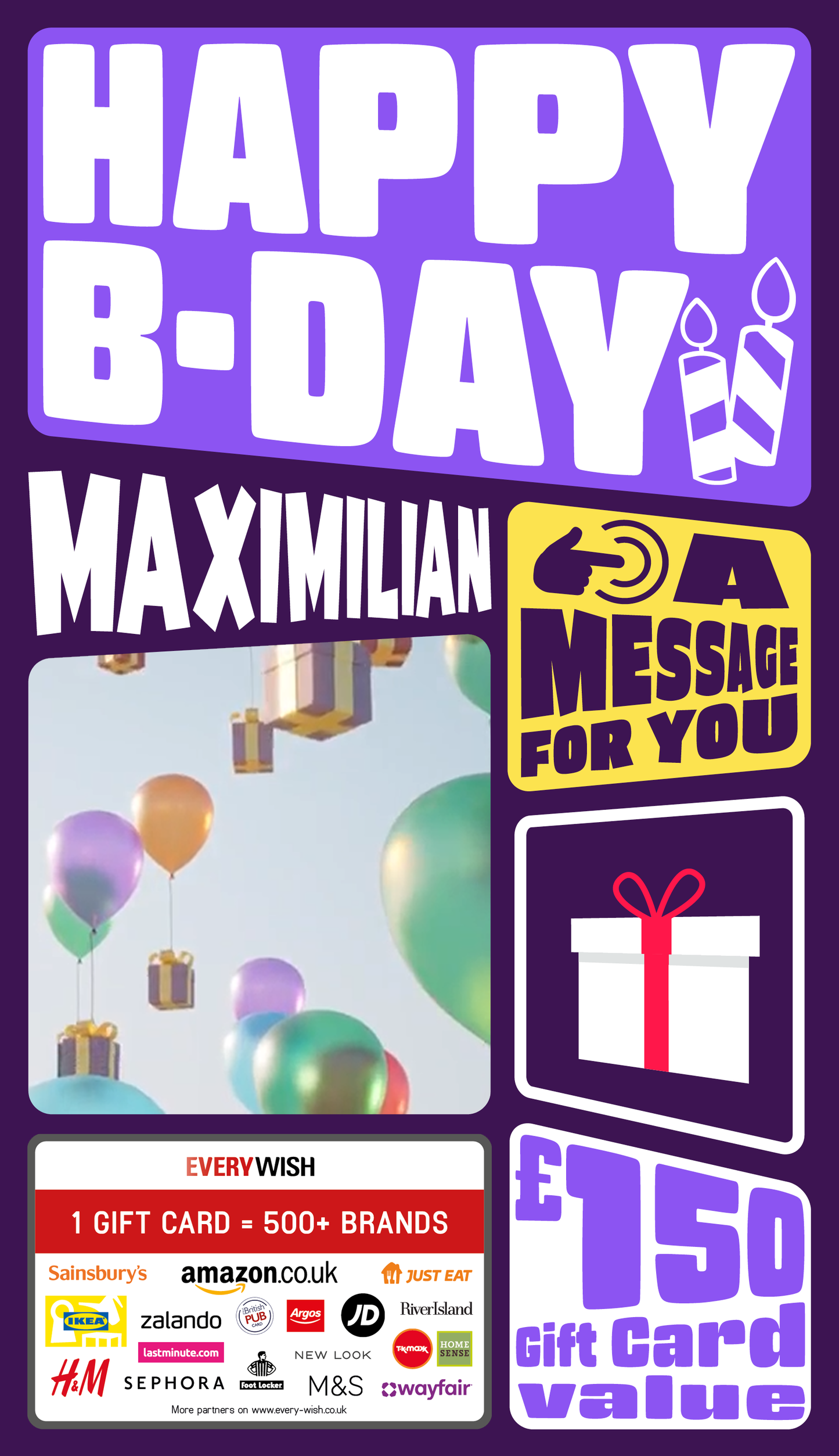 Digital - Happy B-Day - Candle