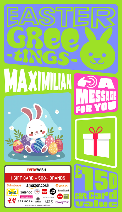 Digital - Easter greetings - rabbit