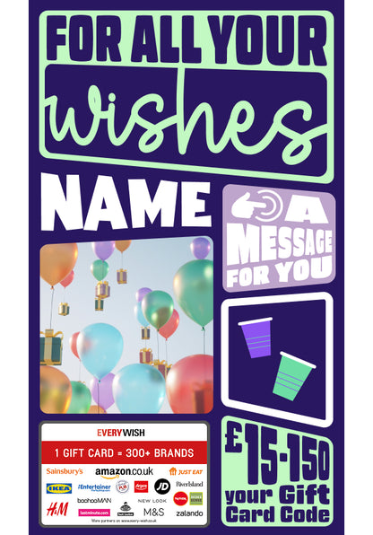 Digital - For all your wishes - handwritten