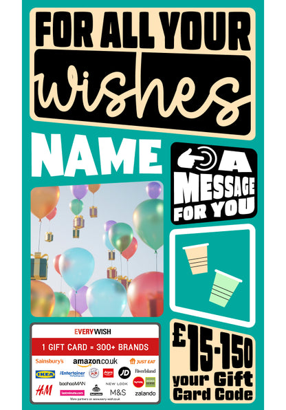 Digital - For all your wishes - handwritten