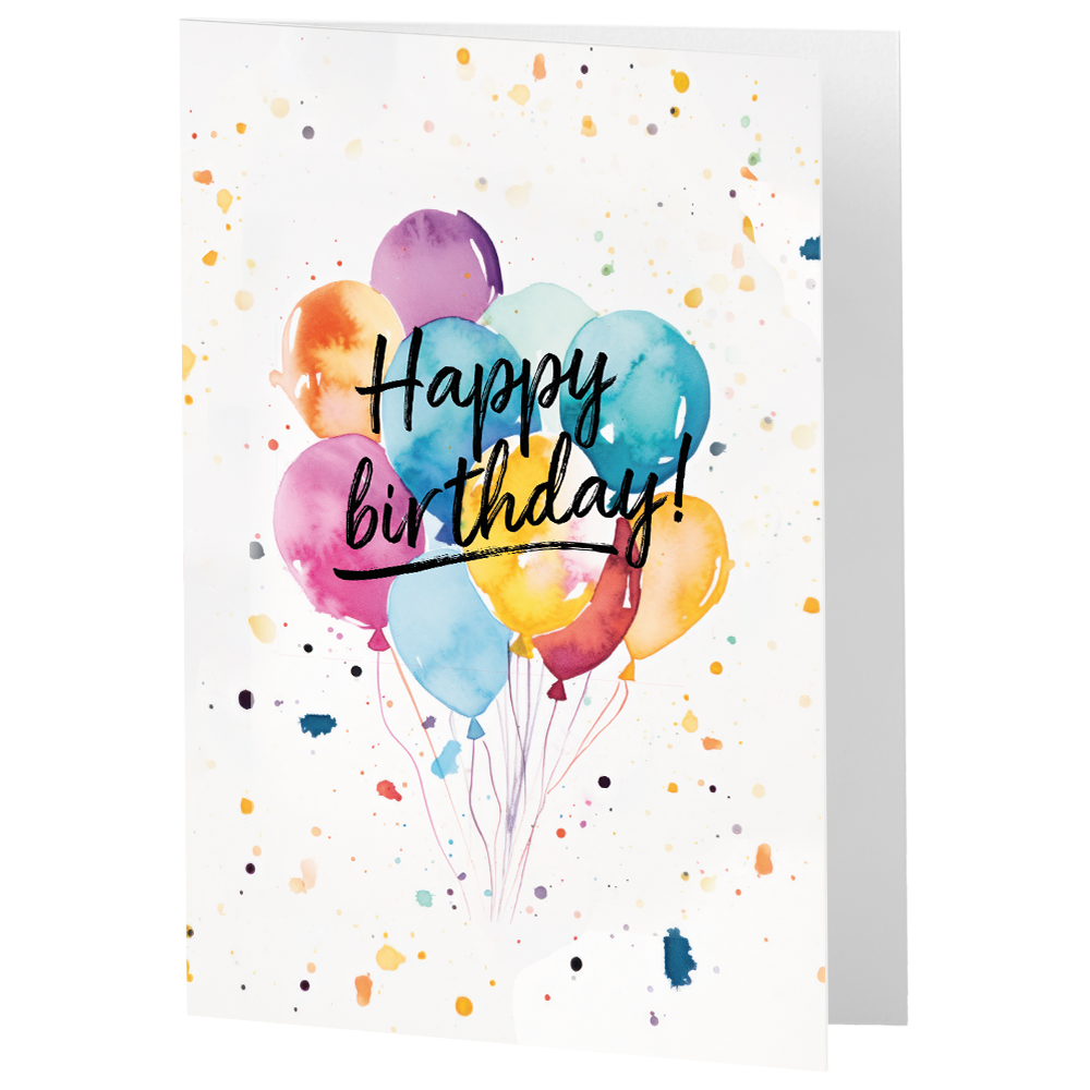 Colorful gift card design