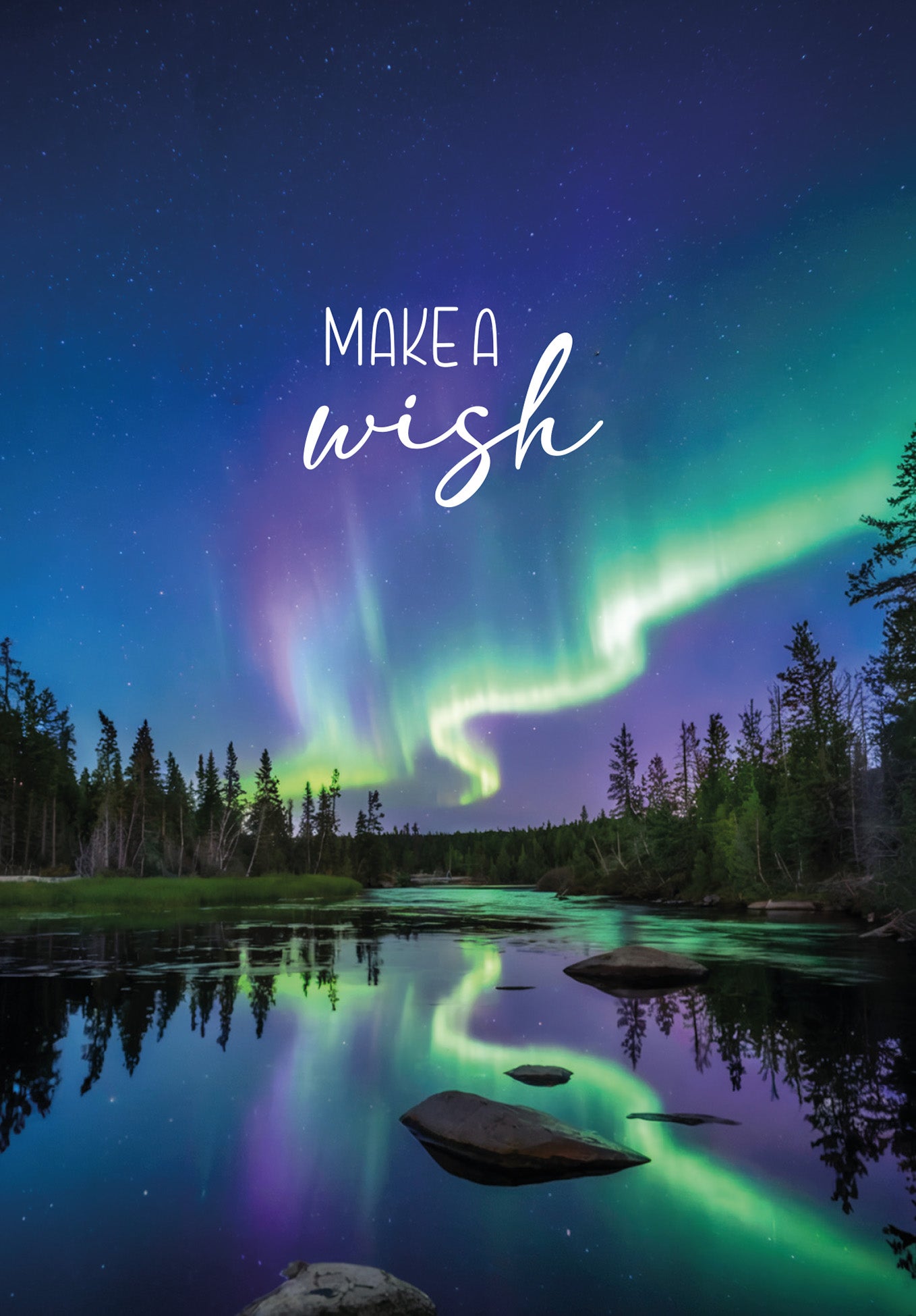 Make a wish - Northern Lights Forest