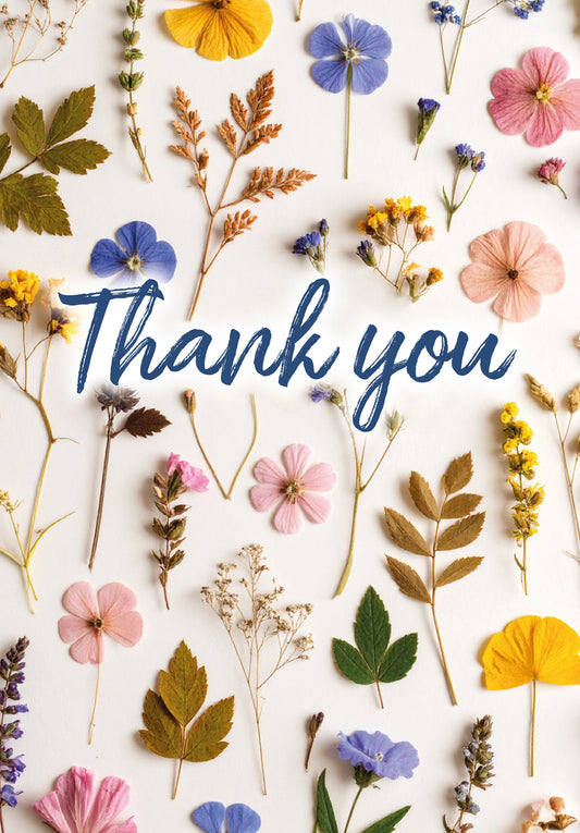 Thank you - Colourful dried flowers