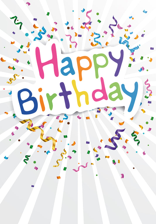 Happy Birthday - Confetti