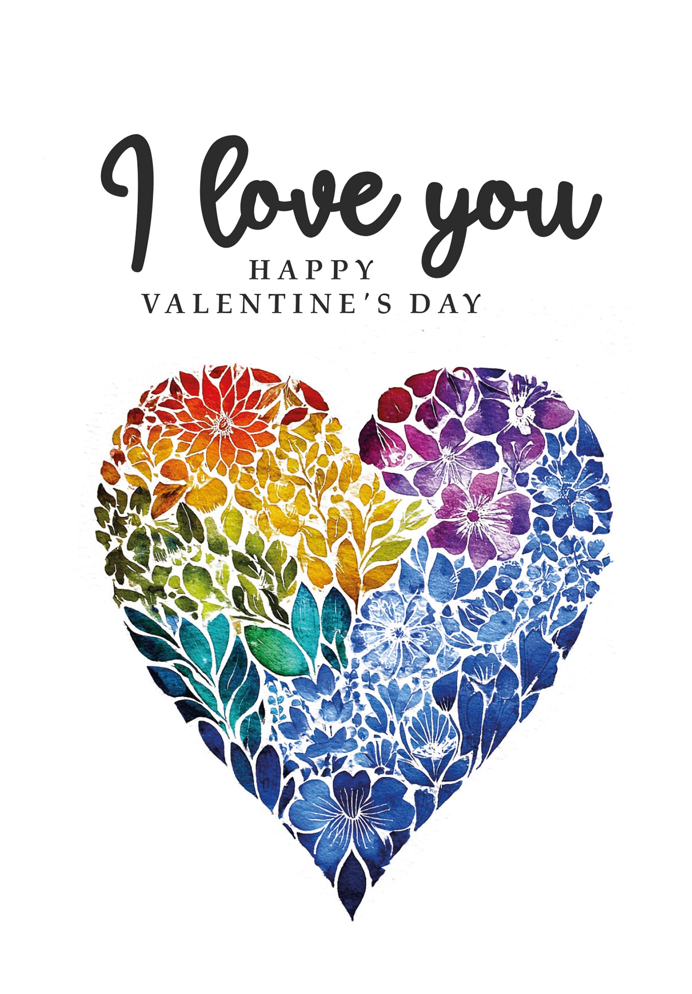 I love you - Colorful Heart