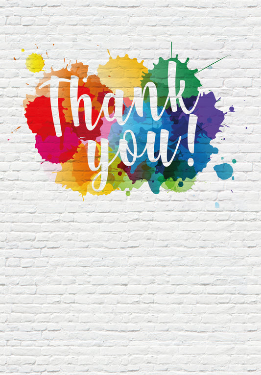 Thank you - Colourful splashes