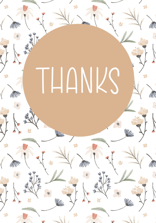 Thanks - Flowers White