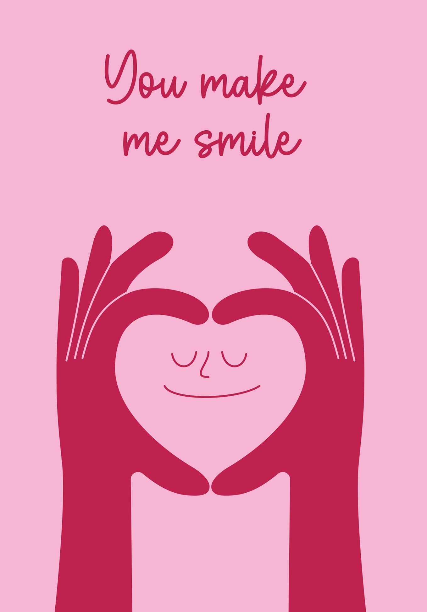 You Make Me Smile - Pink PDF