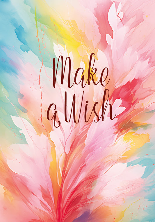 Make a wish - Colourful Pink