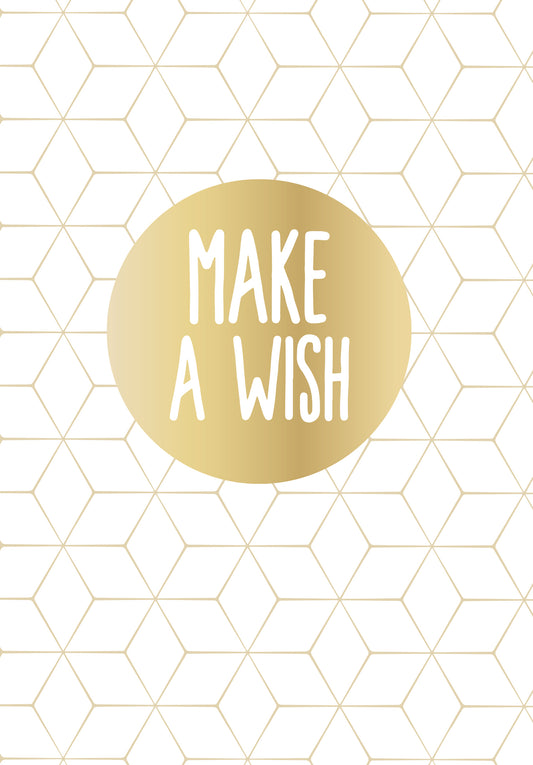 Make a wish - Gold Circle