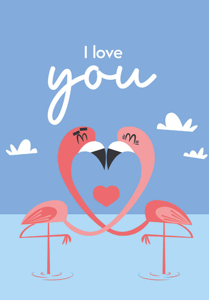 I love you - Flamingo