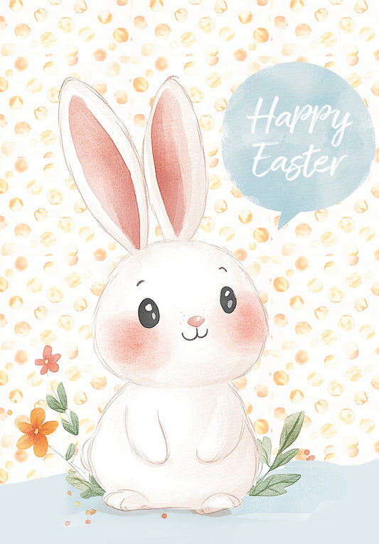Happy Easter - Speech Bubble