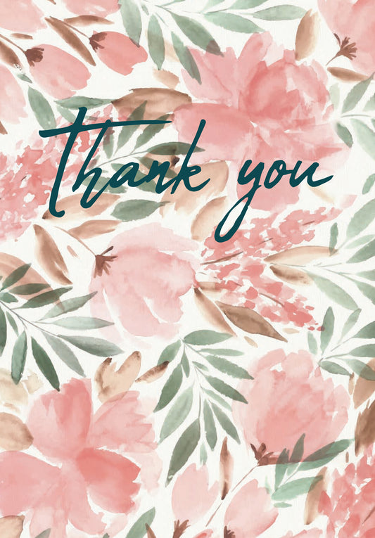 Thank you - Watercolour Flower