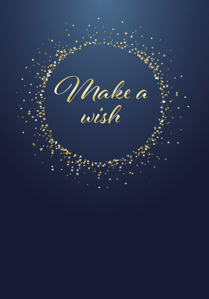 Make a wish - Gold Blue