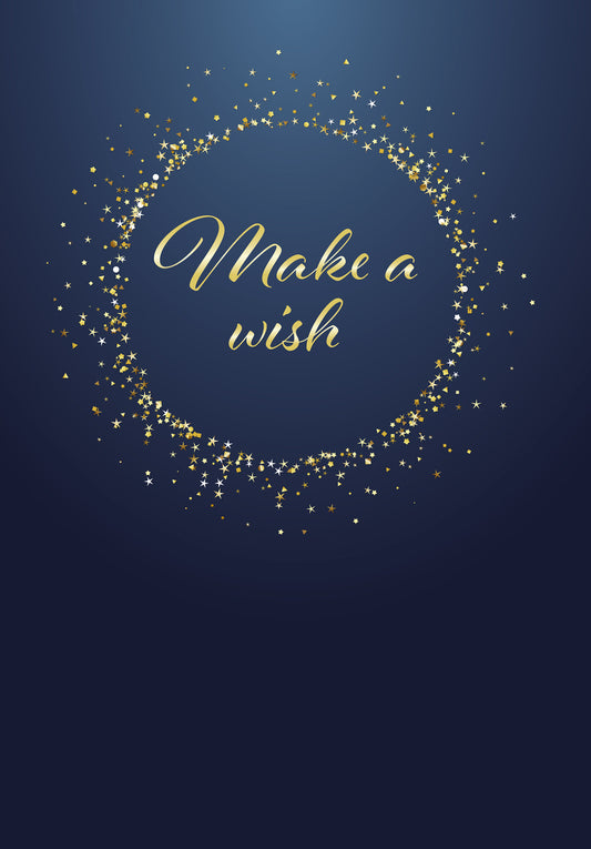 Make a wish - Gold Blue