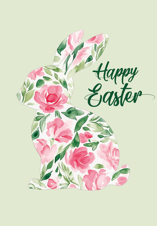 Happy Easter - Flower Bunny
