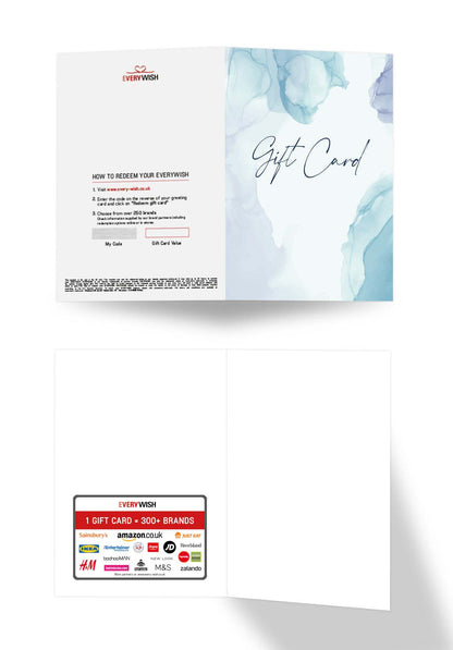 Gift Card - Watercolour Blue