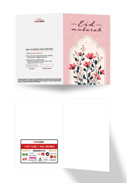 Eid Mubarak - Fleurs roses