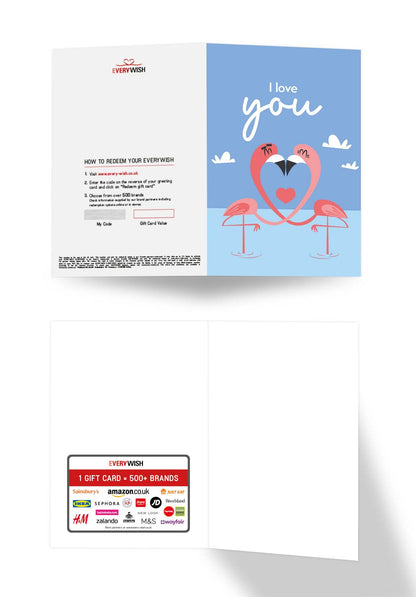 I love you - Flamingo