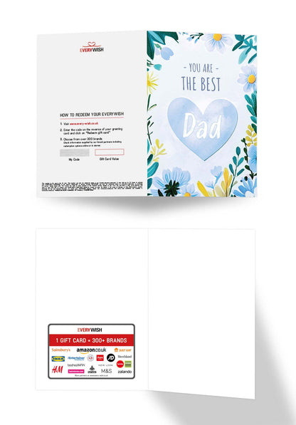 The Best Dad - Heart Flower