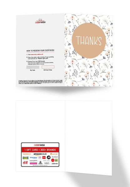 Thanks - Flowers White (Value)