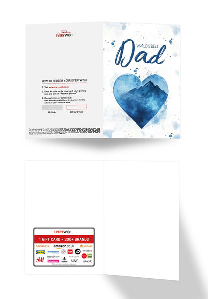 World's best Dad - Heart Blue PDF