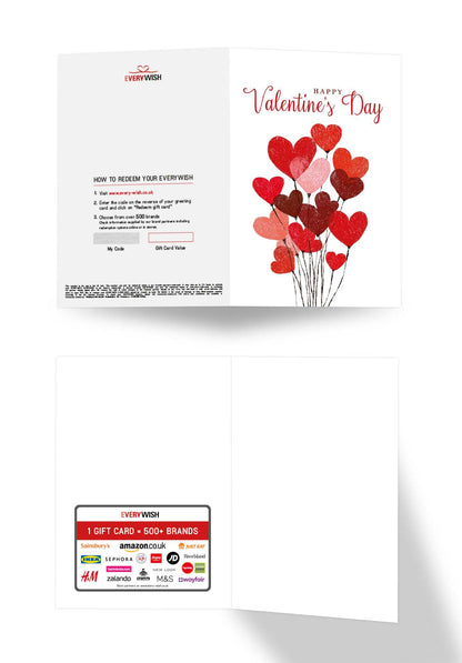 Happy Valentines Day - Heart Balloons