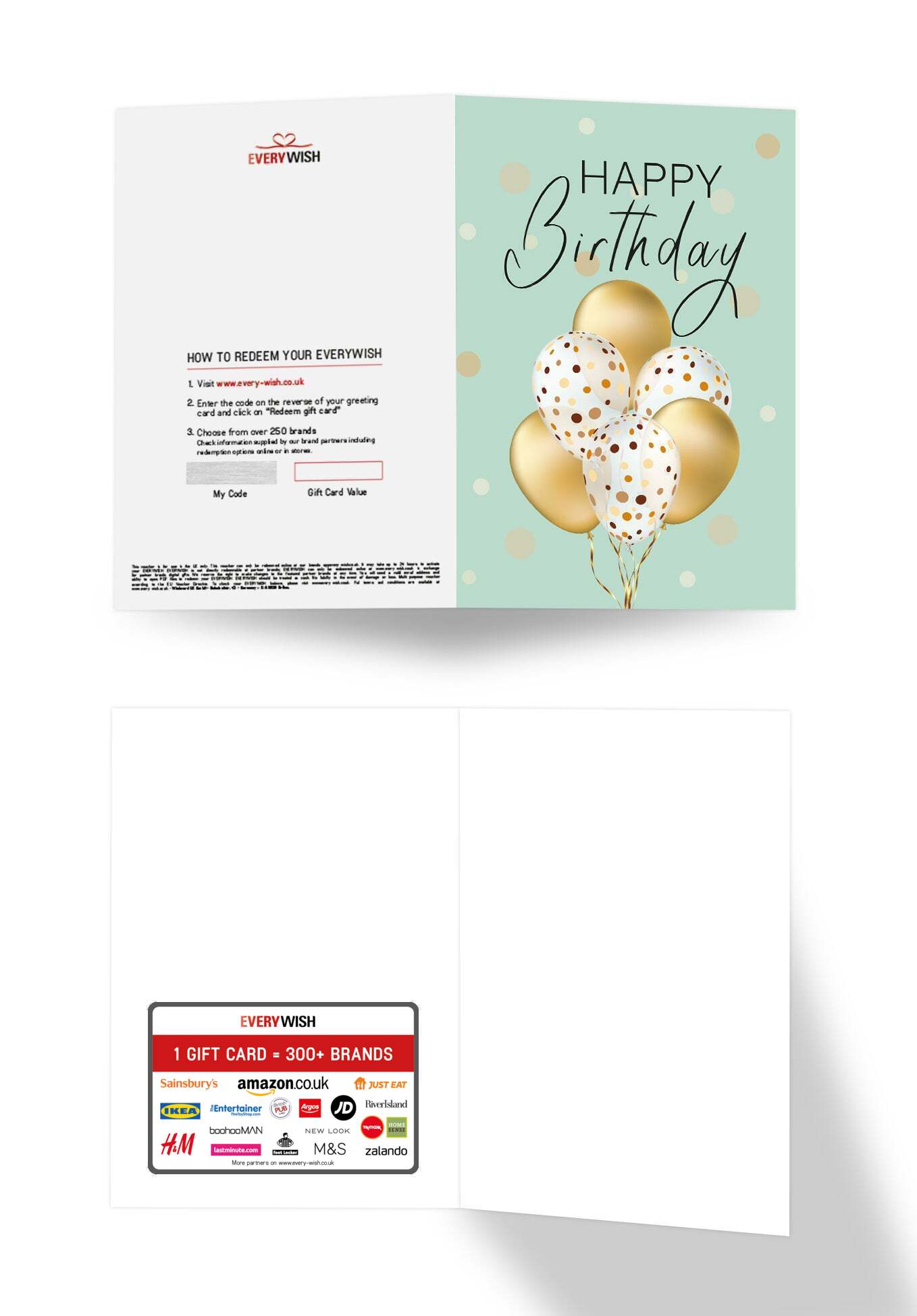 Happy Birthday - Balloons Gold