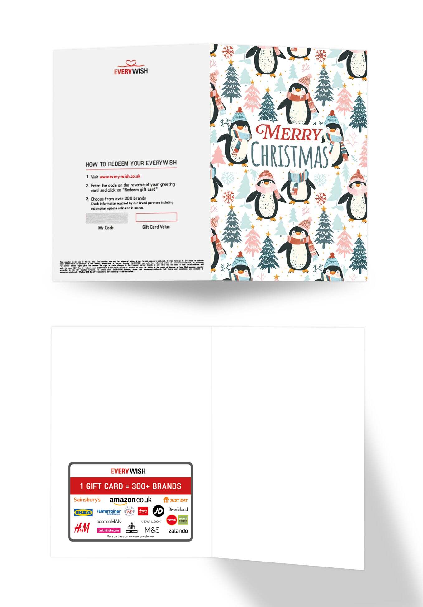 Merry Christmas - Penguins Trees