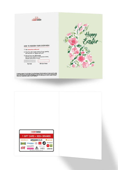Happy Easter - Flower Bunny