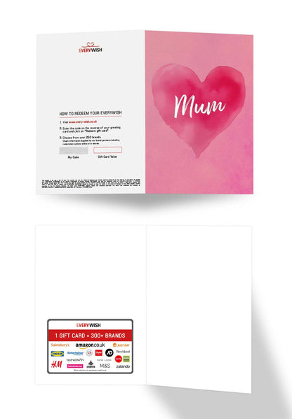 Mum - Pink Heart (Value)