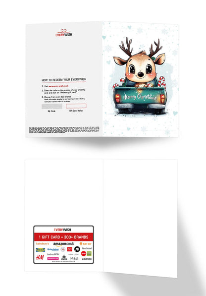 Merry Christmas - Reindeer Truck